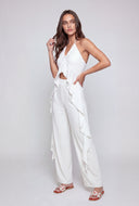 Jamie Flyaway Crepe Halter Blouse