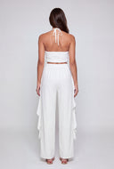 Jamie Flyaway Crepe Halter Blouse