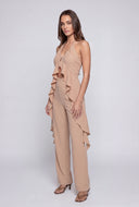 Jamie Flyaway Crepe Halter Blouse