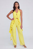 Jamie Flyaway Crepe Halter Blouse