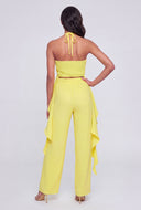 Jamie Flyaway Crepe Halter Blouse