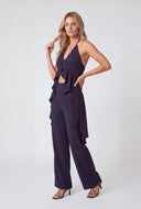 Jamie Crepe Straight-Leg Pants