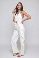 Jamie Crepe Straight-Leg Pants