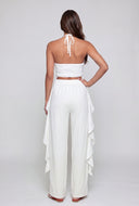 Jamie Crepe Straight-Leg Pants