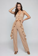 Jamie Crepe Straight-Leg Pants