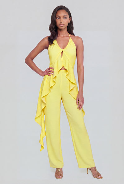 Jamie Crepe Straight-Leg Pants