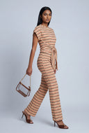 Mariah Striped Tie Waist Top