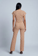 Mariah Striped Tie Waist Top