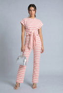 Mariah Striped Tie Waist Top