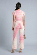 Mariah Striped Tie Waist Top