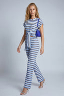 Mariah Striped Tie Waist Top