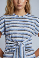 Mariah Striped Tie Waist Top