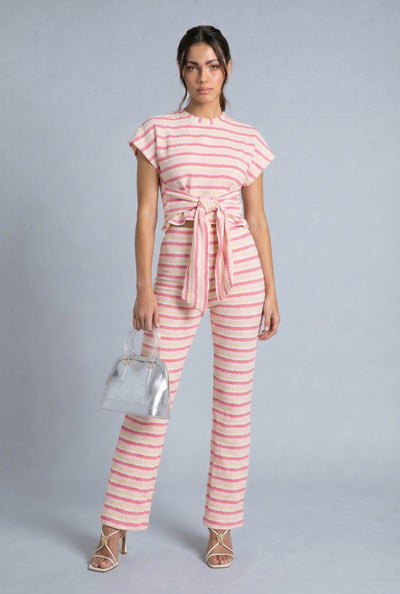 Mariah Striped Bootcut Pants