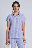 Striped Button Front Shirt