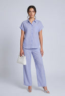 Striped Button Front Shirt
