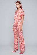 Analeia Striped Satin Palazzo Pants