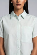 Striped Poplin Shirt