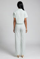 Striped Poplin Pants