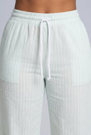 Striped Poplin Pants