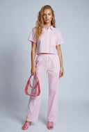 Striped Poplin Pants