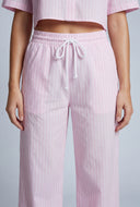 Striped Poplin Pants