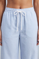 Striped Poplin Pants