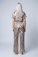 Analeia Striped Satin Blouse