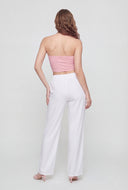 Marleigh Contrast Trim Strapless Crop Top
