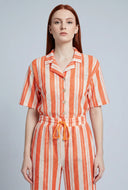 Kataleya Striped Short Sleeve Shirt