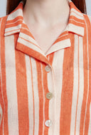 Kataleya Striped Short Sleeve Shirt