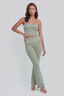 Liberty Striped Fold Over Pants