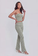 Liberty Striped Fold Over Pants