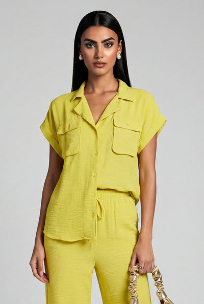 Yamileth Crepe Knit Shirt