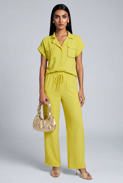 Yamileth Crepe Knit Drawstring Pants