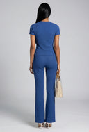 Delaney Textured Flare Pants