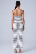 Striped Fold Over Pants