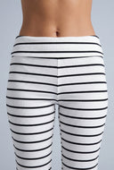 Striped Fold Over Pants