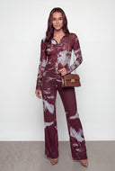 Charlee Patterned Mesh Pants