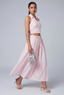 Evangeline Crop Halter Top