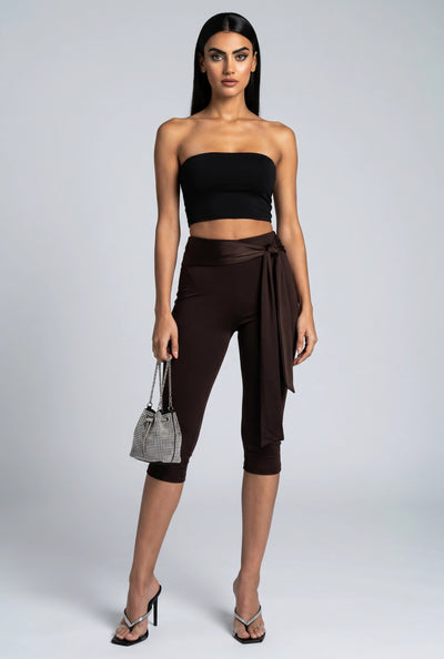 Sunny Tie Waist Sash Capris