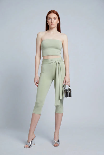Sunny Tie Waist Sash Capris