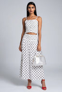 Polka Dot Maxi Skirt