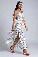 Polka Dot Maxi Skirt