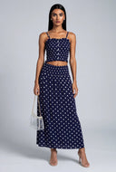 Polka Dot Maxi Skirt
