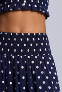 Polka Dot Maxi Skirt