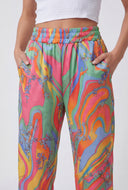 Marie Psychedelic Satin Pants