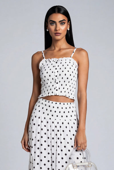 Polka Dot Crop Cami