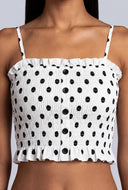Polka Dot Crop Cami