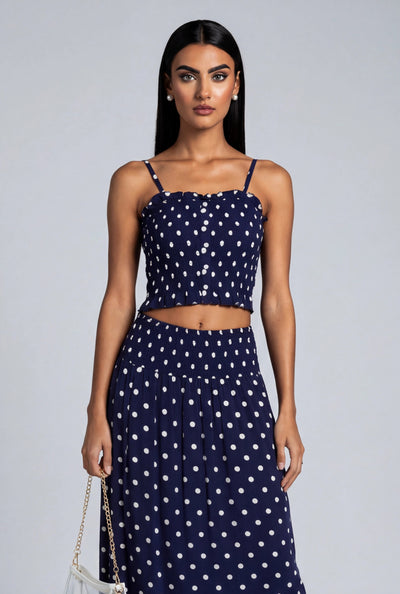 Polka Dot Crop Cami