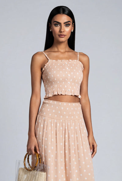 Polka Dot Crop Cami